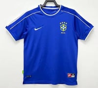 طقم منتخب البرازيل موسم 1998 ازرق