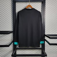 طقم ريال مدريد موسم 2017-2018 اسود كم طويل