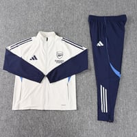 طقم تدريب شتوي ارسنال 2025-2026 ضد الماء ابيض