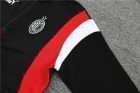 طقم تدريب شتوي ميلان 2024-2025 اسود سحاب كامل