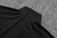 طقم تدريب شتوي برشلونة 2024-2025 احمر سحاب طويل