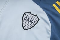 طقم تدريب شتوي بوكا جونيور 2024-2025 رمادي