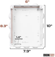 PVC WATERPROOF BOX 10/10 علبة بلاستيك 10*10
