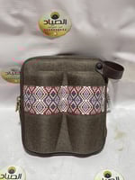 شنطة 8 كأسات ضد الصدمات ملونة بنقشات مطرزة