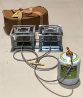 موقد البرق المربع المزدوج بعينين قابلة للفصل مع لي...