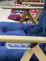 كرسي الفخامة الفاخر 5 حركات مع بطانة وألمنيوم ثقيل...