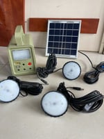 نظام الطاقة الشمسية 5 واط مع 3 لمبات ليد وفاصل ومن...