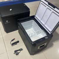 ثلاجة سيارة تبريد وتجميد من توبيز مع سلك بيت أو سي...