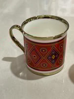 كوب نقشة نجدية تراثية 330 مل مصنوع من الخزف