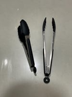 ملقاط الشواء استيل مع مقبض ربل