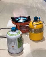 موقد غاز يعمل على دبات السنة مع تحويلة ليعمل على د...