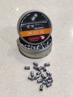 فشق و رصاص ساكتون هوائية مقاس 4.5 عدد 200 حبة