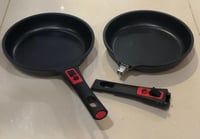 مقلاة مطلي بطبقة سوداء مقاومة للالتصاق بمقبض باكيل...