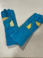 قفاز لحام مزدوج مقاوم للحرارة ومناسب للحطب