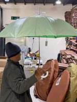 مظلة شمسية يدوية لون تفاحي مقاسين