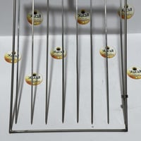 8 أسياخ شوي استيل شغل وطني مع قفل وفصالات