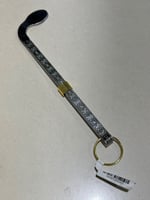 ملقاط جمر و حطب منقوش فضي