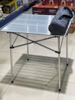 طاولة ألمنيوم شرائح مقاس 70/70 /70 سم قابلة للصفط...