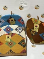 غطاء بريق قماش شعبي مبطن ملون