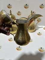 دلة الجبر الهندية لون ذهبي نقشة الرز