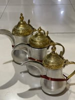 دلة حب رمان غطاء منقوش بحزام بمقاسات مختلفة