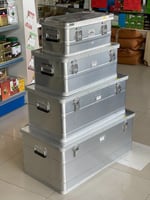 صندوق ألمنيوم متعدد الاستخدام مع قفلين