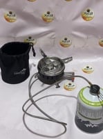 موقد غاز 3 عيون سفري مع شنطة وقداح وقابل للصفط ليع...