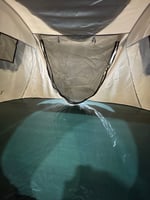 خيمة المبيت بولستر مع بابين مزودة بشبك ناموس وقابل...