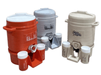 ترمس ٢ لتر مع قاعدة و ٦ اكواب بألوان مختلفه