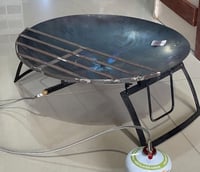 موقد و منقل الشعلة الدائري مع مركابة وأرجل قابلة ل...