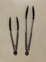 ملقاط الشواء استيل مع مقبض ربل