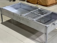 منقل فحم ثقيل مطور بشبك متحرك 35/70 سم