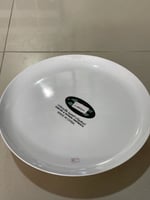 صحن ملامين أبيض 46 سم مع قاعدة قابلة للفك