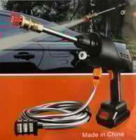 رشاش ماء متنقل مع لي بطول 5 متر مع وصلتين وشنطة بل...