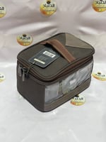 شنطة علب بهارات مكتملة 6 قطع بطانة بي في سي مقاس ا...