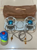 موقد رحلات عينين يعمل على دبات السنه مع مفتاح مزدو...