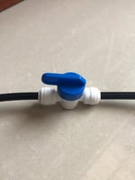 وصلة لي رذاذ بلاستيك بمحبس