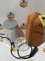 طاحونة القهوة الكهربائية المرهمة بعلبة معدنية تعمل...