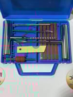 طقم التيوبلس مع رقع وبلف تنسيم ومشرط في صندوق ازرق