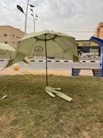 مظلة شمسية الفياض مع قاعدة ارضية سهولة في الاستخدا...