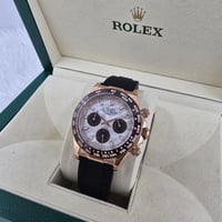 ساعه رولكس دايتونا كرونوغراف ربل اسود مع نحاسي - خ...