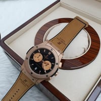 ساعة هوبلت كرونوغراف بني -درر