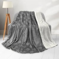 بطانية مخمل فرو رمادي 170×220 - مفرشي