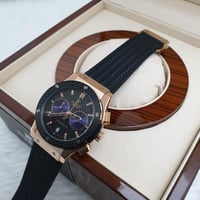 ساعة هوبلت كرونوغراف اسود-درر