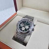 ساعة بريتلينغ ستيل رجالي فضي مع كحلي - خيال