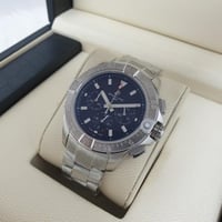 ساعة بريتلينغ ستيل رجالي فضي مع ازرق - خيال