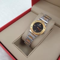 ساعة فرزاتشي نسائية فضي مع ذهبي مينا اسود