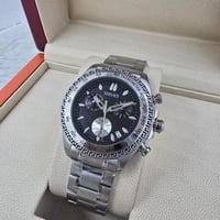 ساعة فيرزاتشي كحلي مع فضي-لمسه