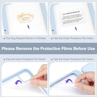 كفر ايباد شفاف مع غطاء مغناطيسي (قطعتين)