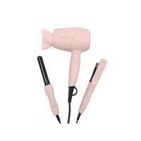 مجموعة تصفيف الشعر ميني من لابيل - 3 قطع وردي